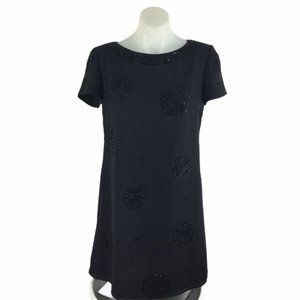 Liz Claiborne Night Cocktail Dress Beaded Rose